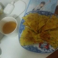 葱花火腿鸡蛋饼的做法[图]