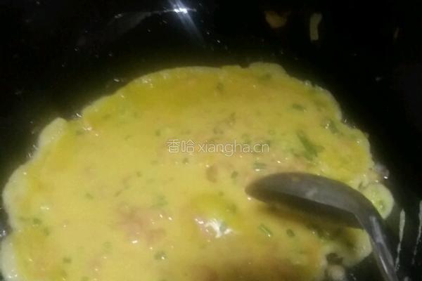 葱花火腿鸡蛋饼的做法图解8