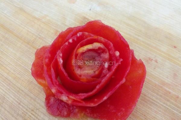 西红柿玫瑰花的做法图解4