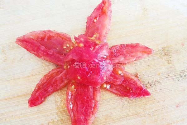 西红柿玫瑰花的做法图解6
