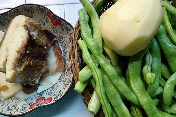 豆角沥米饭的做法图解3