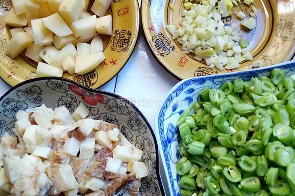豆角沥米饭的做法图解4
