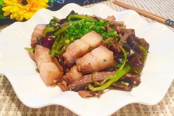 笋干木耳炒五花肉的做法图解11