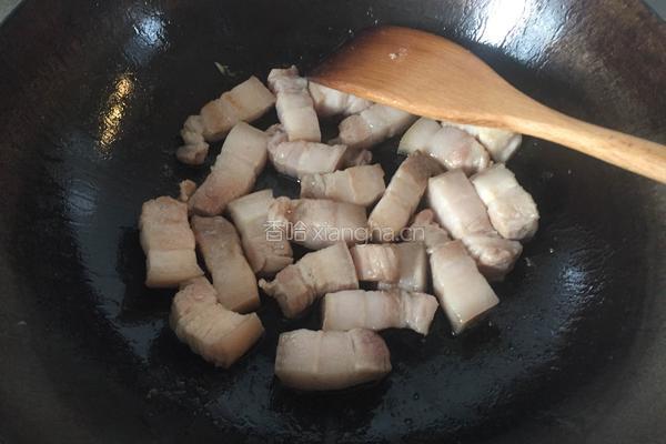 笋干木耳炒五花肉的做法图解5