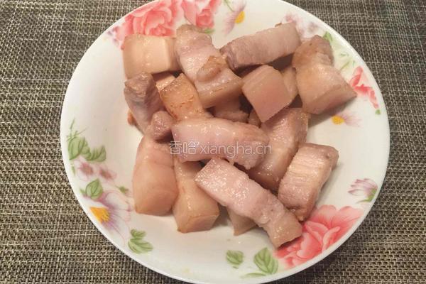 笋干木耳炒五花肉的做法图解6