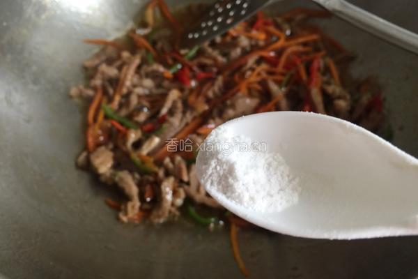 彩椒胡萝卜肉丝盖饭的做法图解7