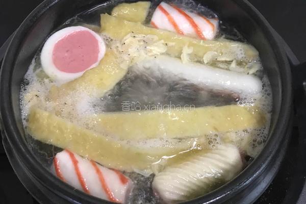 娃娃菜粉丝丸子汤的做法图解1