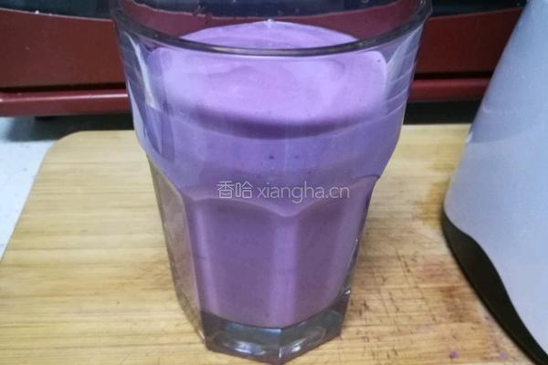 紫薯坚果奶昔的做法图解4