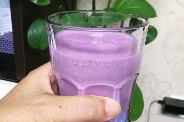 紫薯坚果奶昔的做法图解5