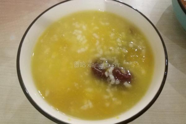 大米红枣南瓜粥的做法图解4