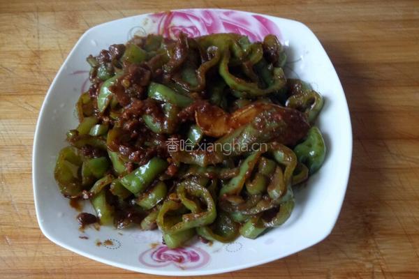 酱炒尖椒的做法图解8