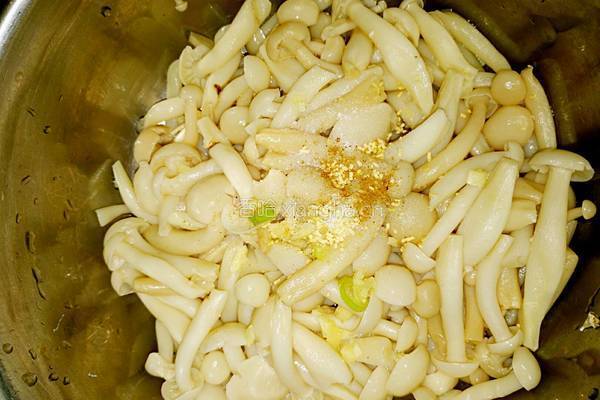 凉拌白玉菇的做法图解4