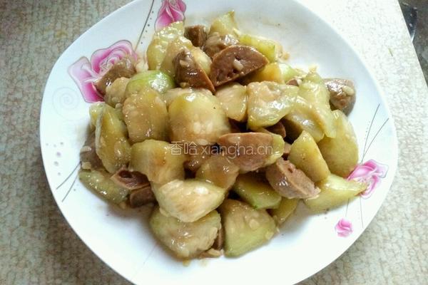 牛肉丸炒丝瓜的做法图解5