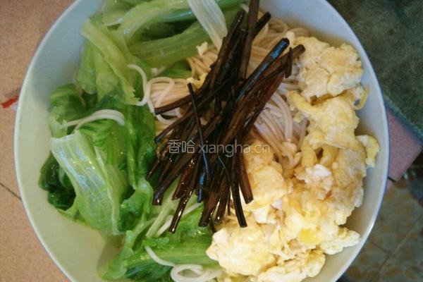 鸡蛋葱油面的做法图解6