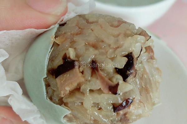咸鸭蛋酿糯米的做法图解12