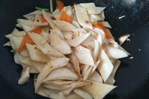 杏鲍菇炒肉片的做法图解11