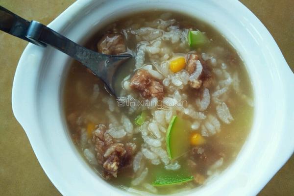 小瓜玉米瘦肉粥的做法图解9