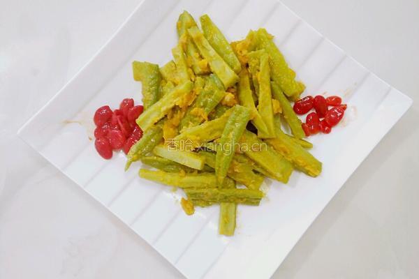 咸蛋黄焗苦瓜的做法图解11