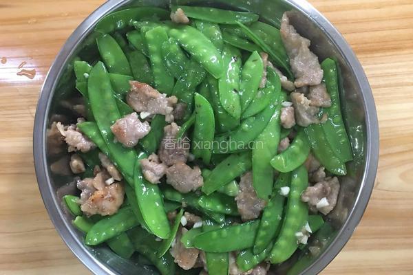 荷兰豆炒瘦肉的做法图解9