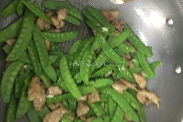 荷兰豆炒瘦肉的做法图解8