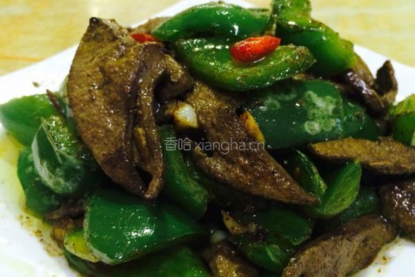 猪肝菜椒的做法图解7