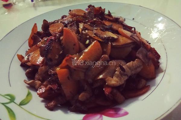 胡萝卜炒肉的做法图解8