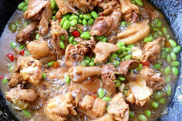 仔鸡烧毛豆米的做法图解13