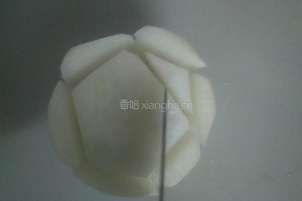 简雕玫瑰花的做法图解4