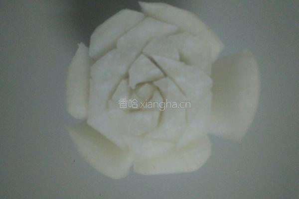 简雕玫瑰花的做法图解6