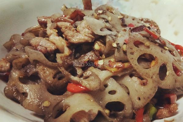 藕片炒肉丝