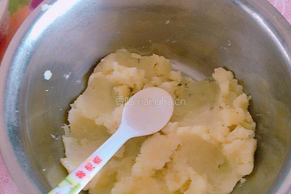 葱花黑椒土豆泥的做法图解4