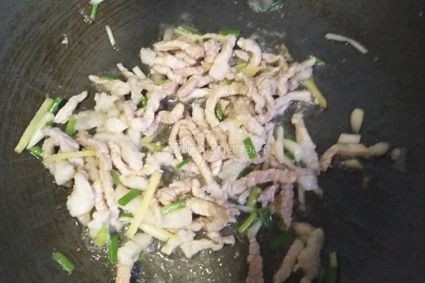 花菜炒肉的做法图解7