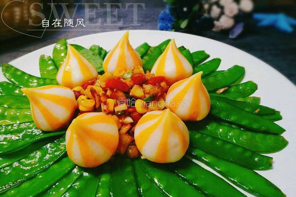 素彩同心的做法图解8
