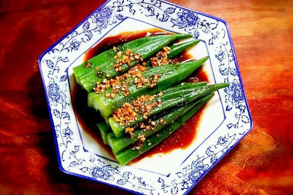 白灼秋葵的做法图解8