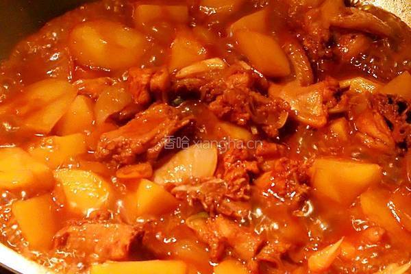 土豆炖鸡块的做法图解5