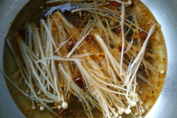 蚬子粉丝金针菇(香辣版)的做法图解6