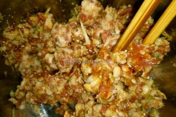 猪肉馅馄钝的做法图解4