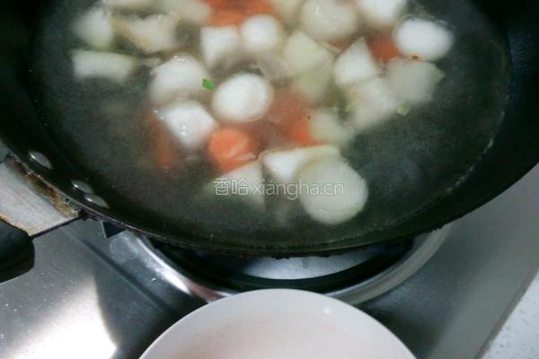 五彩豆腐汤的做法图解4