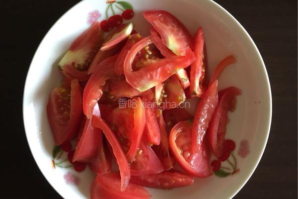 大头菜炒西红柿肉片的做法图解3