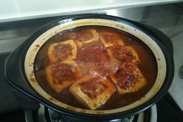 砂锅豆腐酿肉的做法图解14