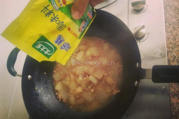 肉沫冬瓜的做法图解6