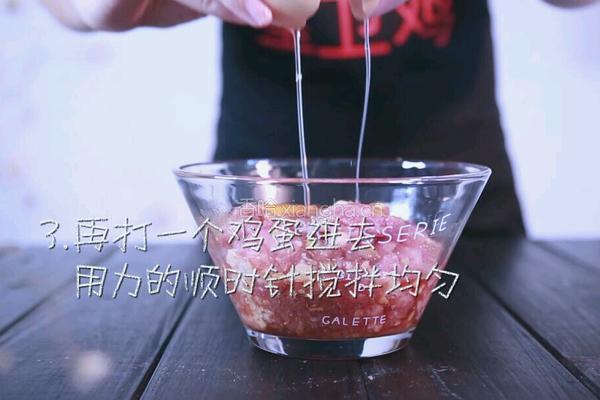油面筋塞肉的做法图解3