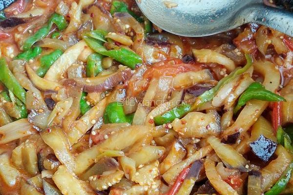 茄子拌面的做法图解5