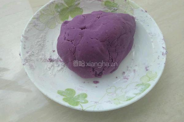 紫薯饼的做法图解3