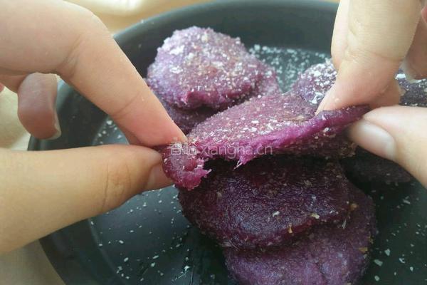 紫薯饼的做法图解9