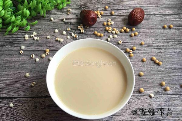 红枣薏米豆浆的做法图解7