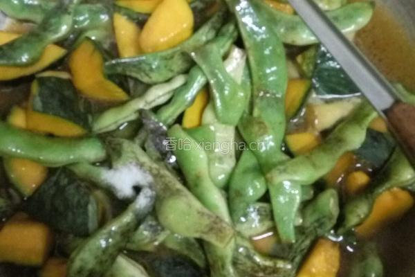 豆角炖窝瓜的做法图解4
