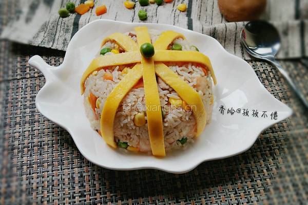 虾仁蛋包饭的做法图解10
