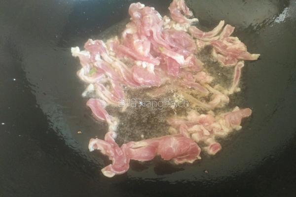 肉丝炒豇豆角的做法图解3