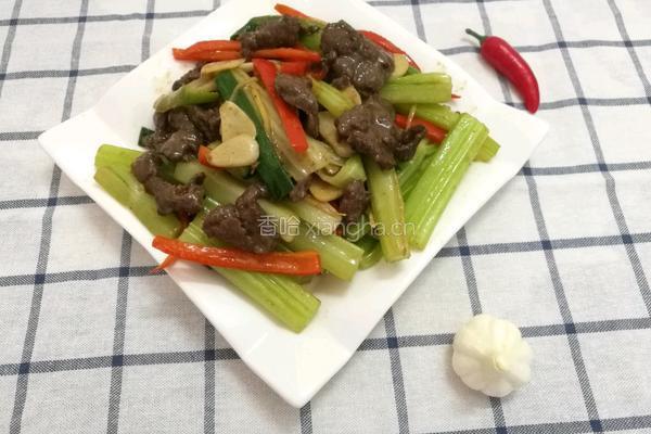 西芹炒牛肉的做法图解7